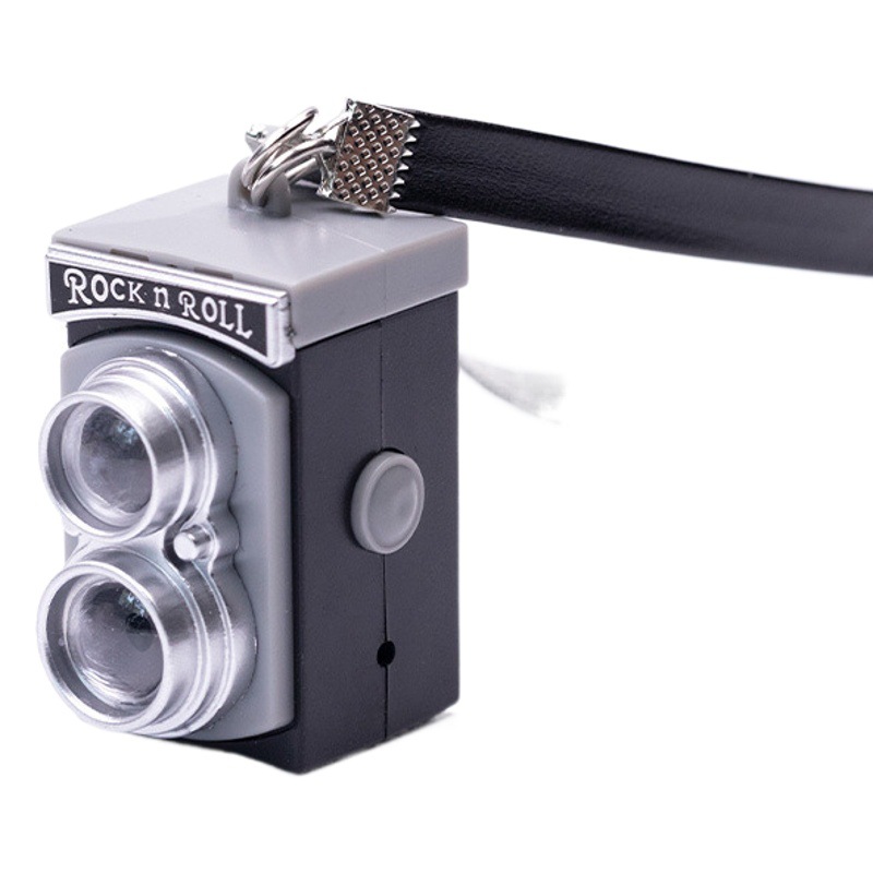 15cm20cm doll wear strap cross rope sound retro mini SLR camera keychain pendant wholesale