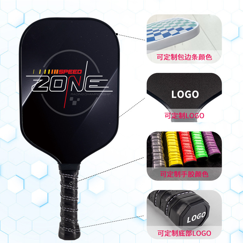 Picture of Factory custom pick racket pickleball hole glass carbon fiber racket pick ball beach racket suit
