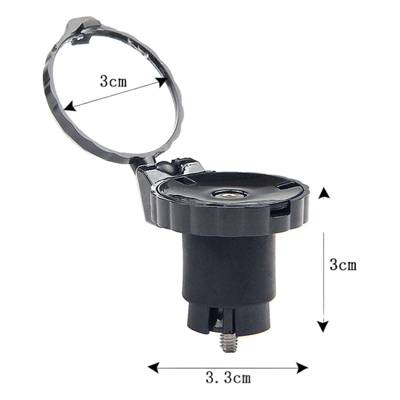 Bicycle Clamps Rearview Mirror Riding Accessories Road Car Special Clamps with Light Reflector Folding Safety Mirror