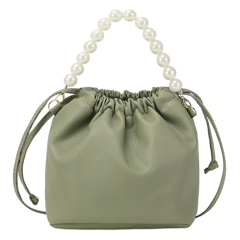 Picture of Sweet and cute mini bucket bag pearl beaded handbag handbags crossbody women's bag wholesale a generation of hair