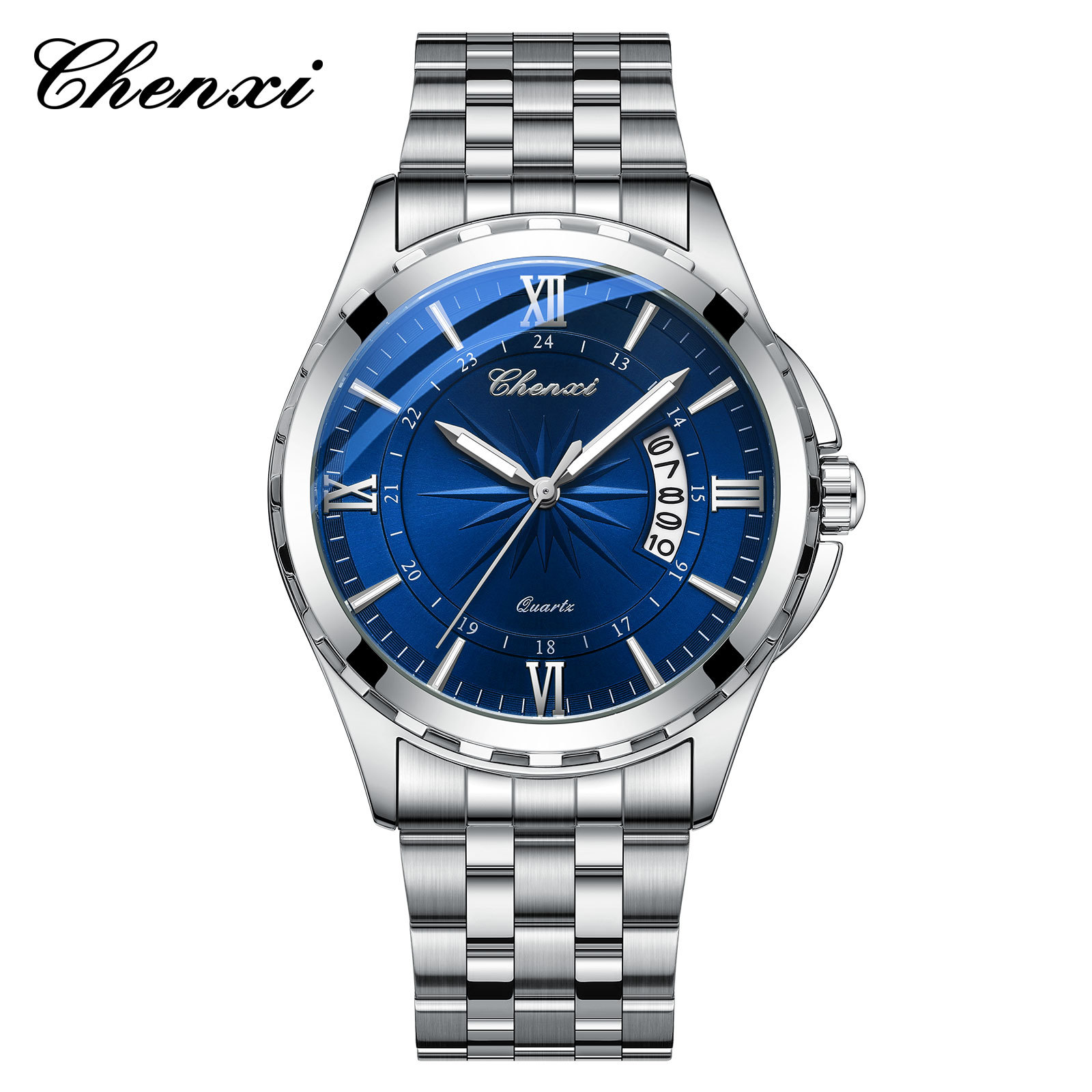 Picture of Dawn Watch Quartz Watch Men's Watch Calendar Watch Men's Waterproof Luminous Fashion Business Watch Source Factory Wholesale