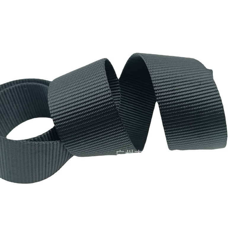 Ribbon Factory Black 3.8cm Pure Nylon Bead 1.9mm Thickened Shoe Material Handbag Leather Accessories Ribbon