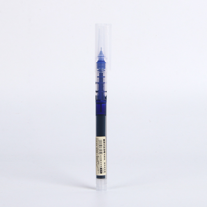 Picture of Straight Liquid Ball Pen Quick-Drying Black Pen Student Pen Gel Pen Stationery Large Capacity 0.5mm Brush Question Water Pen Wholesale