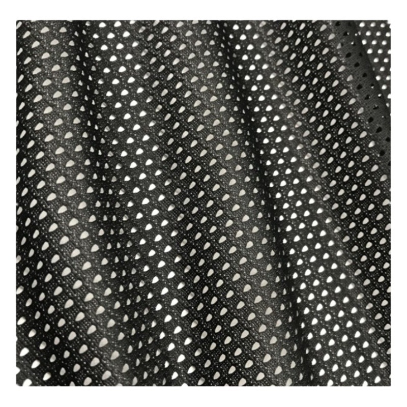 Spot bullet hole Triangle hole cloth moisture wicking sportswear jersey fabric lining pocket heart mesh cloth