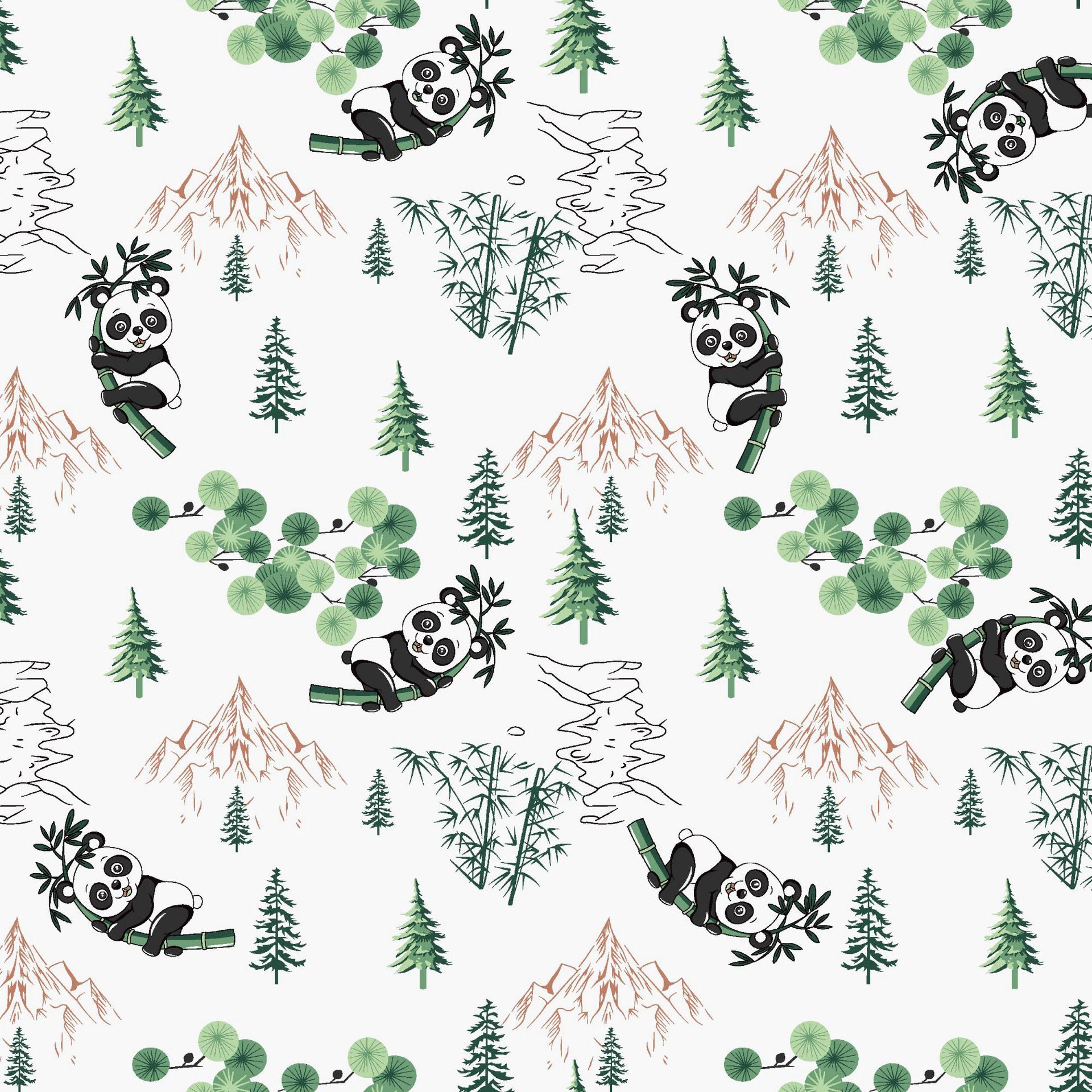 Picture of Baby Fabric 40S Cotton Printed Cotton Wool Knitted Double-sided Fabric Fabric Home Clothes Baby Clothes Fabric