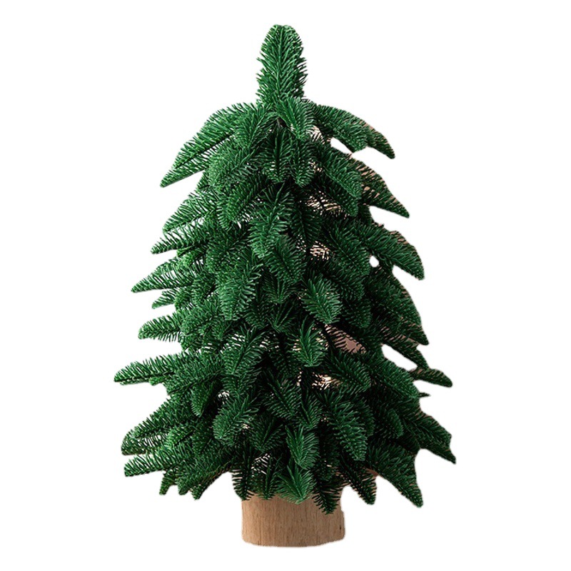 Hong Kong Heng Christmas Tree Green 55cm Simulation Nobeson PE Leaf Mini Flocking Christmas Tree Decoration Luxury Snow Tree