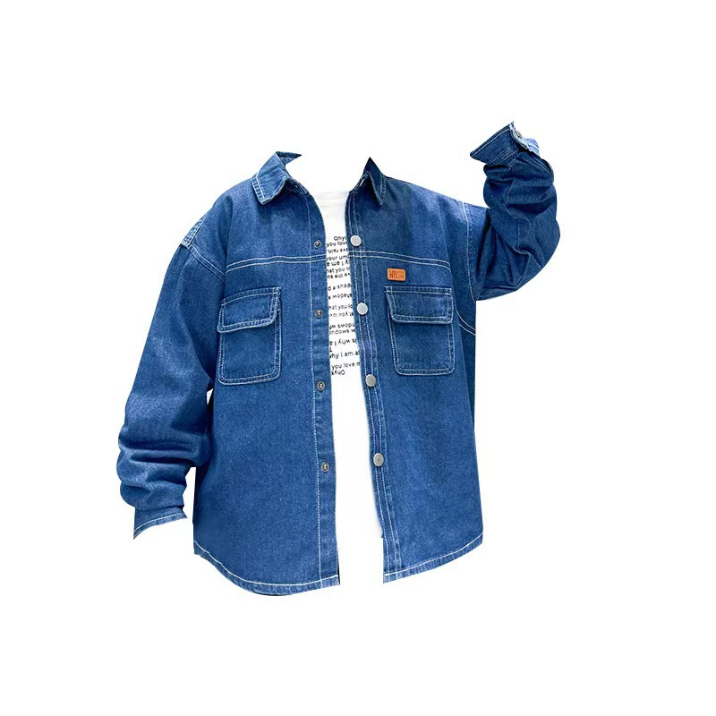 Picture of Boys' Denim Shirt Autumn 2025 New Fashion Children's Spring and Autumn Clothes Children's Coat Long Sleeve Foreign Trade Shirt