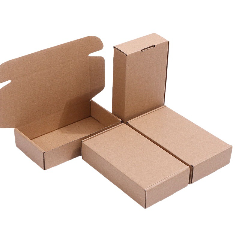 Three-layer five-layer extra-hard small plane box wholesale art tool small jewelry packaging cowhide corrugated box