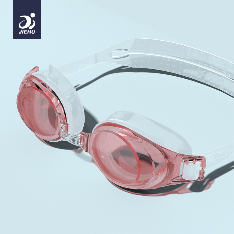 Picture of Swimming goggles HD waterproof anti-fog flat light myopia swimming glasses men and women adult eye protection swimming goggles factory wholesale