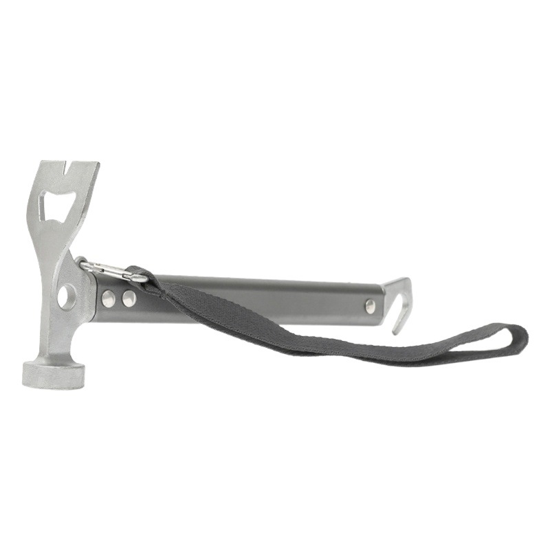 Outdoor Campsite Nail Hammer Stapler Aluminum Alloy Handle Multifunctional Tool Hammer Hammer Flat Shovel Head Tent Sky Curtain