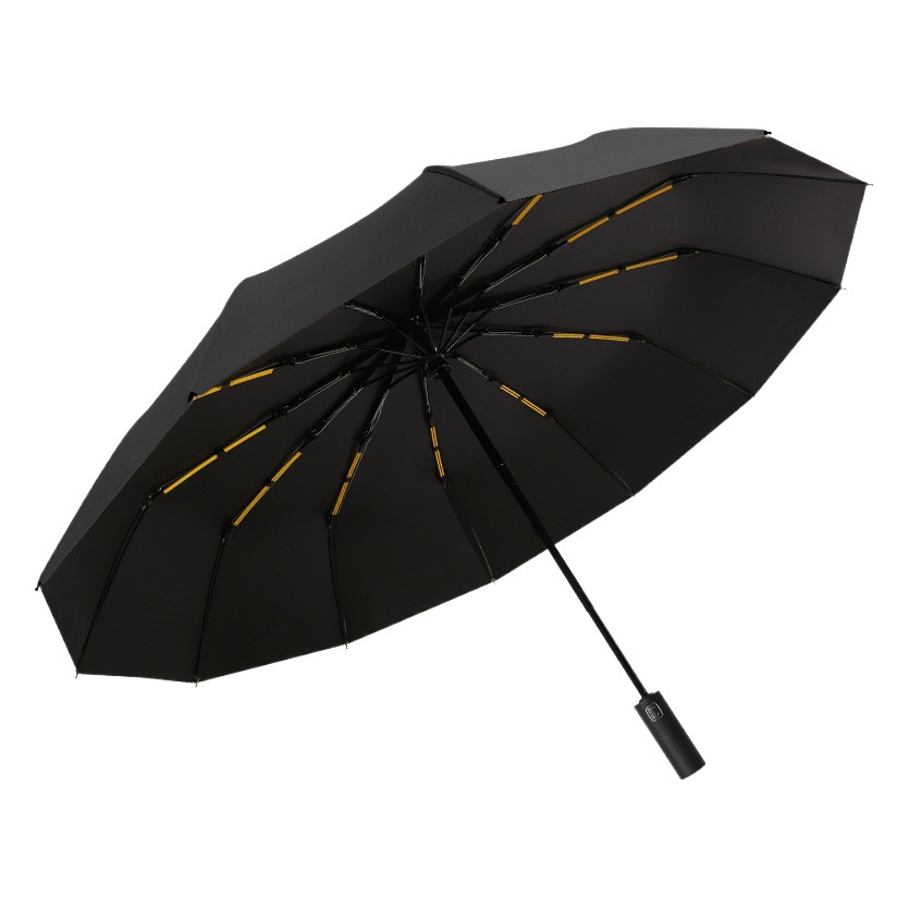 Automatic Umbrella 24-Bone Large Umbrella Large Foldableing Umbrella Rain or Shine Parasol Women's Enlarged Thickeneded Reinforced Sun Umbrella