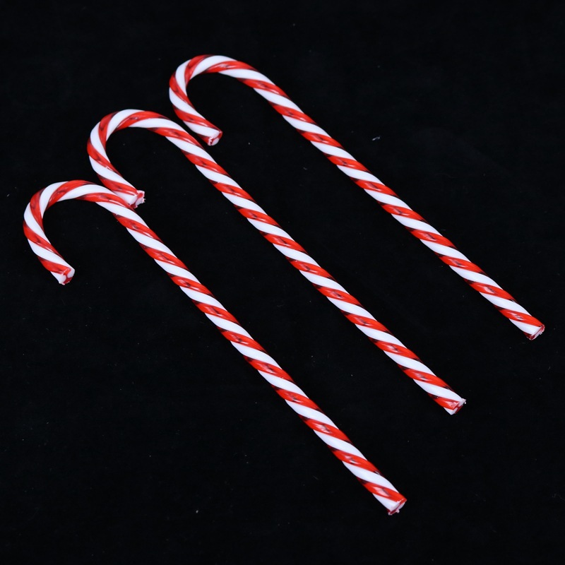 Factory wholesale acrylic crutches 15cm Christmas tree crutches decorations 15cm crutches 6 pcs per pack