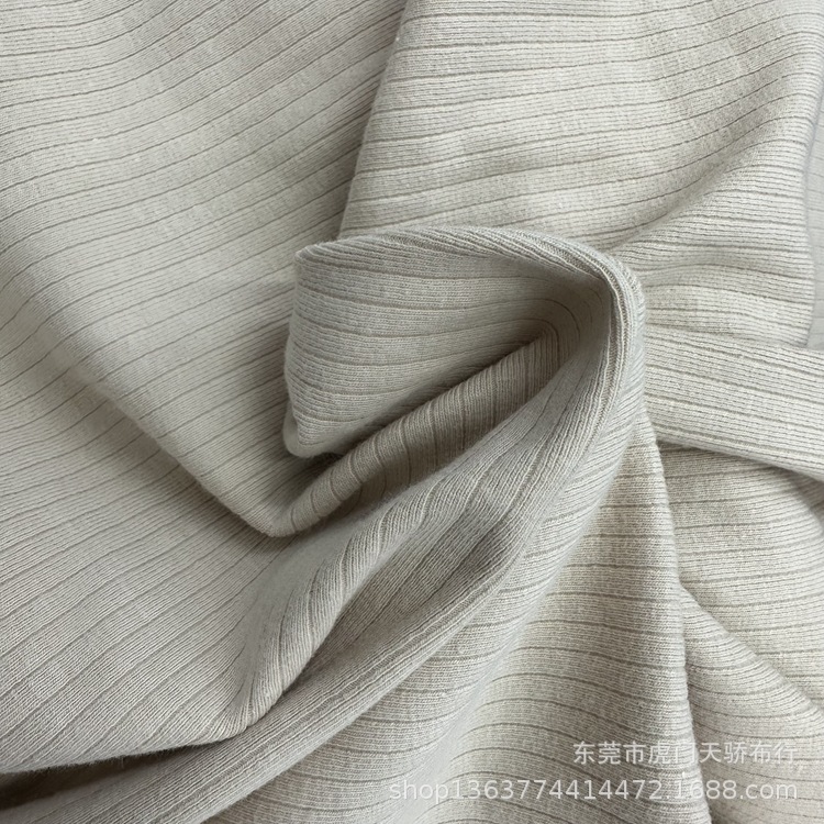Spot knitted cotton single-sided rib pit 300g cotton rib pit single-sided rib needle cardigan rib cloth