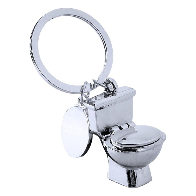 Factory + direct sales of new men's car custom creative pendant activities gifts personalized toilet key chain