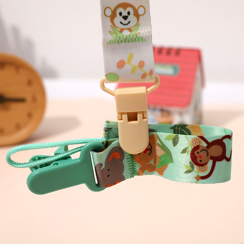 Picture of Factory in stock direct double-sided floral pacifier chain baby toy teether anti-drop chain lanyard baby anti-drop strap