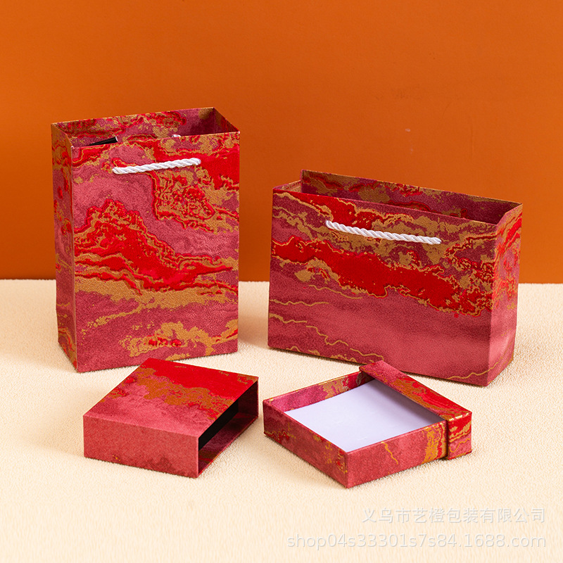 Channel Style Suit Drawer Box Handbag New Necklace Pendant Earrings Bracelet Bracelet Gift Box Storage Box