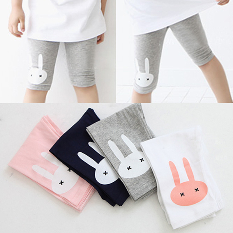 Girls' leggings cropped pants summer thin children's rabbit pants cropped pants baby modal pants manufacturers