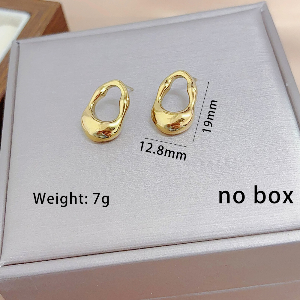 Picture of 2025 New Titanium Steel Irregular Drop-Shaped Necklace Earrings for Women Niche Accessible Luxury Design High-End Clavicle Chain