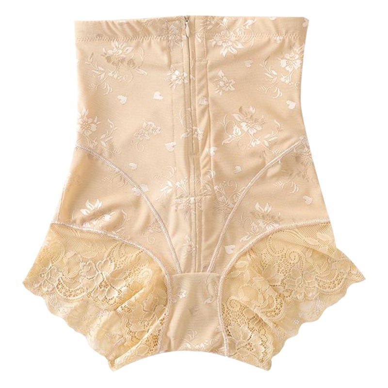 Internet Celebrity Popular Zippered High-Waisted Tummy Control Underwear Plus Fat Postpartum Shaping Pants Waist and Hip Lift