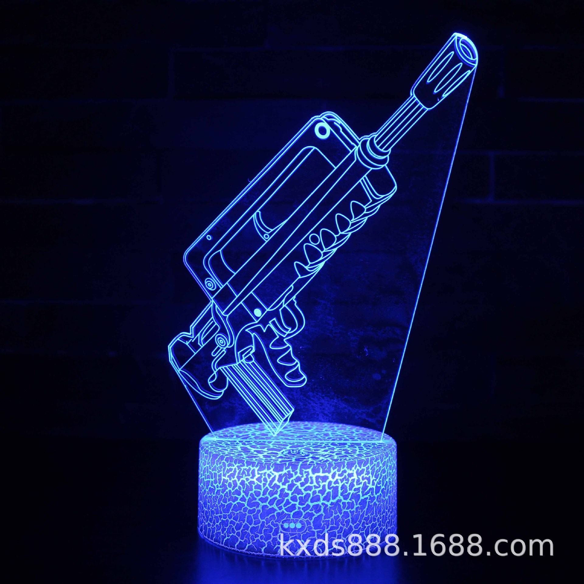 Picture of Kaixing Cross-border Exclusive Fortress Night Game Series 3D Nightlight LED Colorful Touch Remote Control Creative Table Lamp
