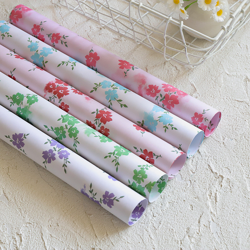 spring floral series flower wrapping paper thickened wrap kraft paper bouquet floral wrapping paper floral diy materials