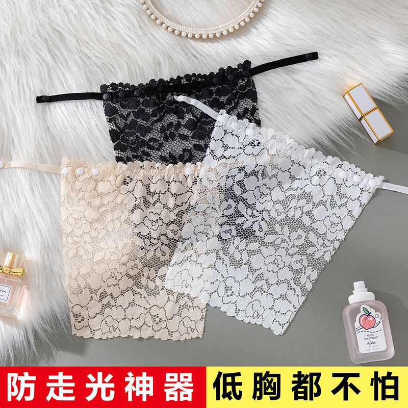 Picture of One-piece anti-light tube bra artifact lace women's seamless exquisite short sexy strapless invisible bra