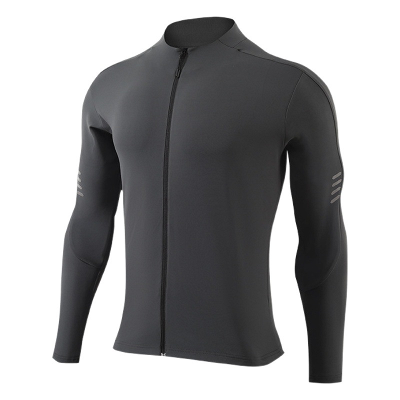 Sports jacket men's autumn and winter quick-drying fitness clothes casual running stand collar jacket basketball equipment training clothes