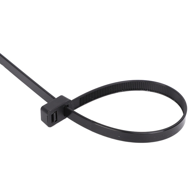 Double-headed nylon cable tie 8*200mm/X83/100 pieces/bag double buckle cable tie high and low temperature resistant car special cable tie