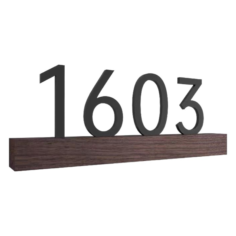 Hotel Hotel door plate hollow acrylic guest room door plate number plate household building Tea Restaurant electronic door plate