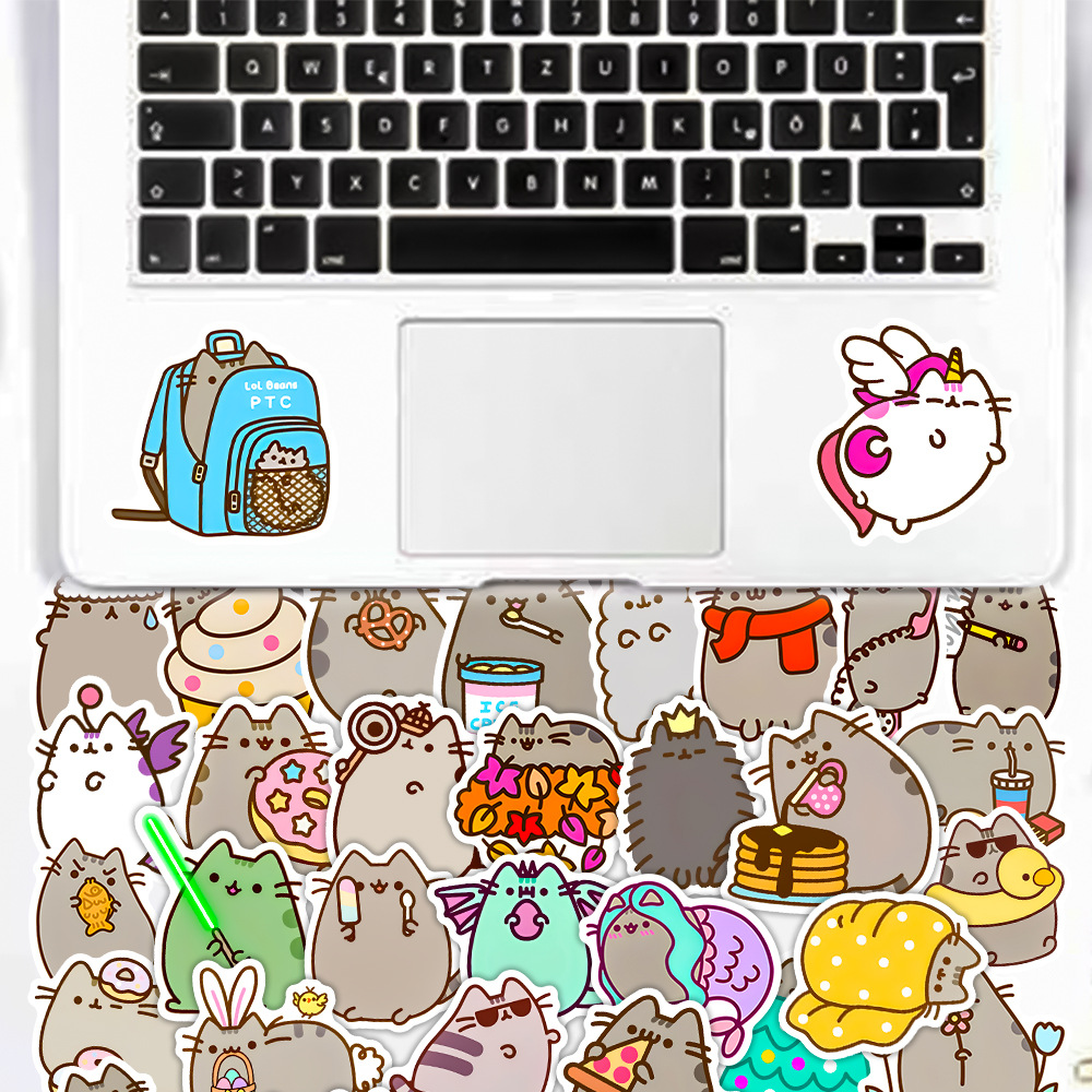 Picture of 50 pieces of fat Chihuahua stickers hand account laptop ipad water cup waterproof decorative graffiti stickers wholesale