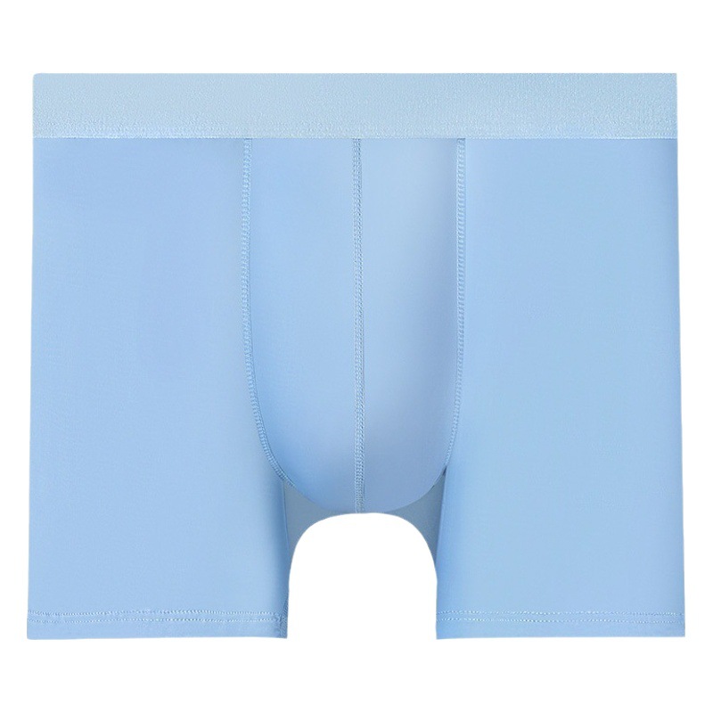 Men's Sports Underwear Men's Long Anti-wear Leg Boxer Pants Ice Silk Plus-size Fatty Boxer Pants Breathable Underpants