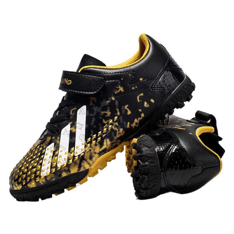 Cross Border Football Shoes Velcro Children Male and Female Students TF Crushed Nail Training Artificial Lawn Football Shoes