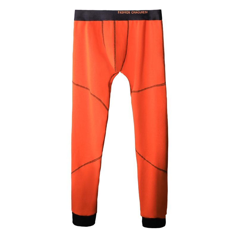 Picture of Winter long johns men's underwear thickened fleece-lined warm cold-proof pants single tights leggings youth cotton-wool pants