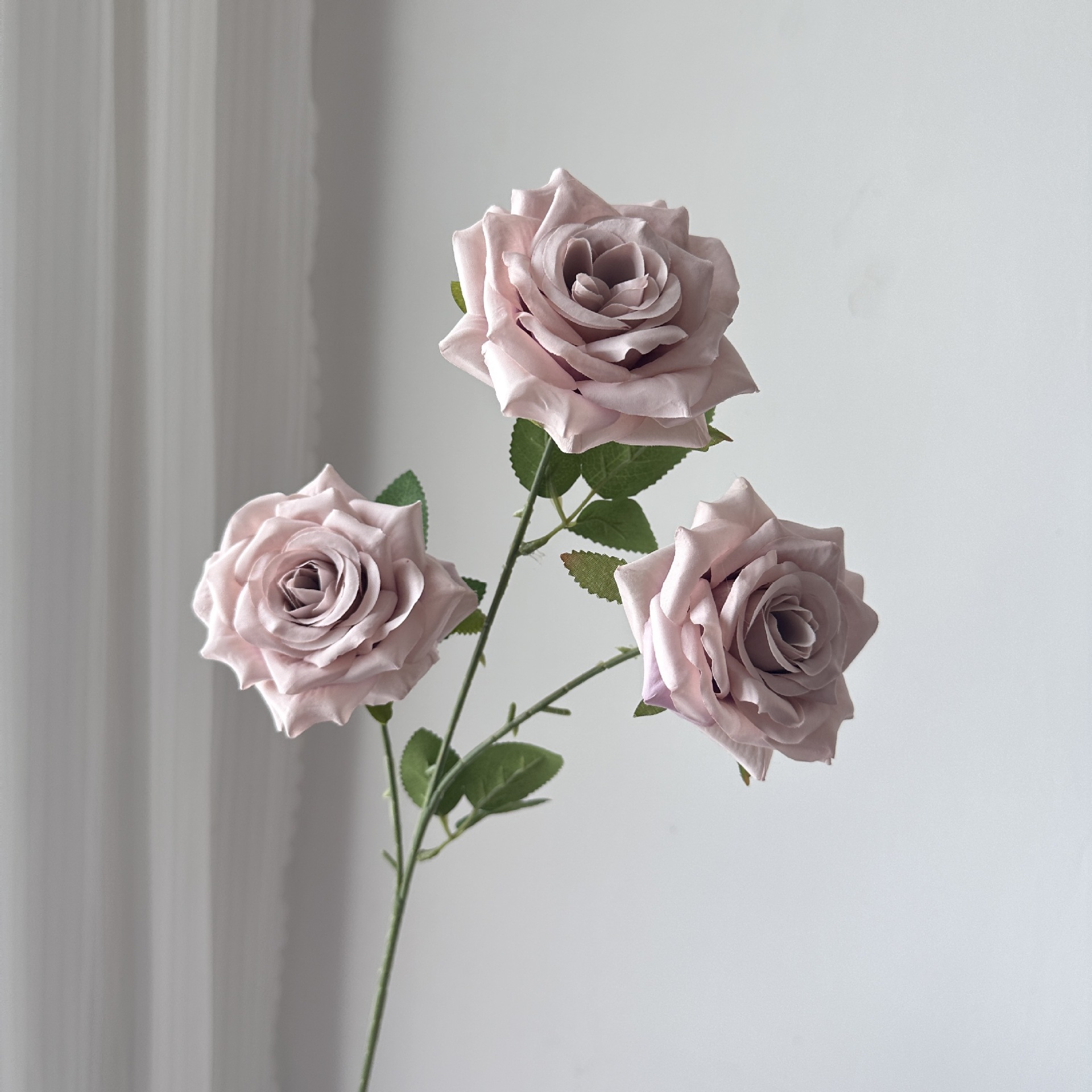 Picture of New 3-Head Diamond Rose Artificial Flower Wedding Hall Decorative Flower Artificial Flower Amazon Export Bouquet Rose Flower