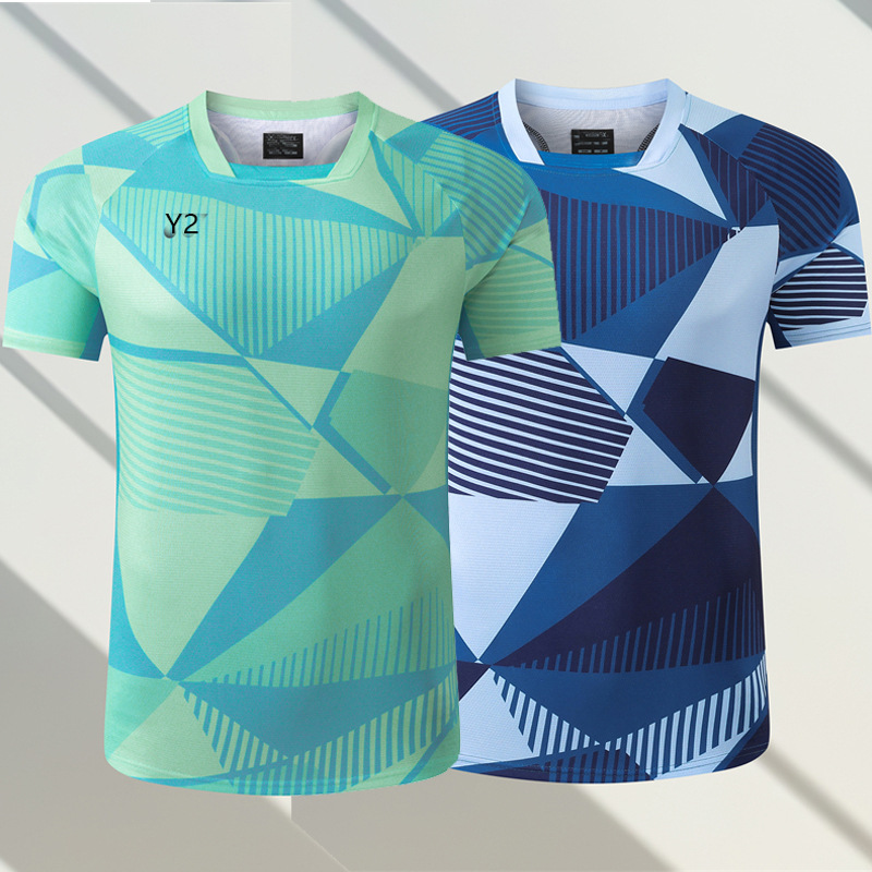 New Badminton Uniforms for Men and Women, Competition Uniforms, Short-Sleeved Kidsren's Training Uniforms, Students' Quick-Drying Breathable Summer Uniforms 6636