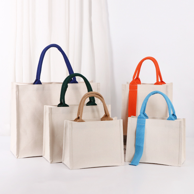 Spot Bleaching Paint Special Bag DIY Muji Simple Tote Bag Hand-Painted Lacquer Canvas Bag Linen Bag Wholesale