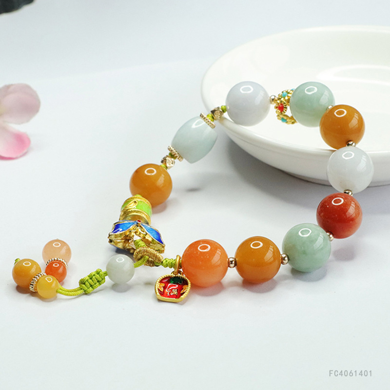 Picture of Juyu Natural A Jade Bracelet Colorful Jade Bracelet Live Welfare Wholesale FC4061401