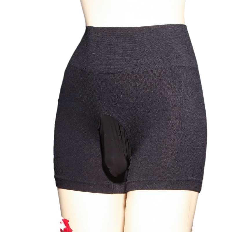 Men's sexy high waist bullet separation underwear belt jj bag egg side opening comfortable belly contracting plus size boxers