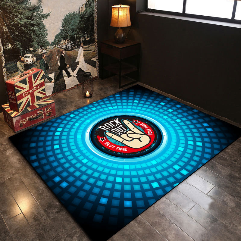 Picture of Factory wholesale in stock drum carpet mat jazz drum non-slip mat sound insulation dust removal carpet drum blanket a generation of hair