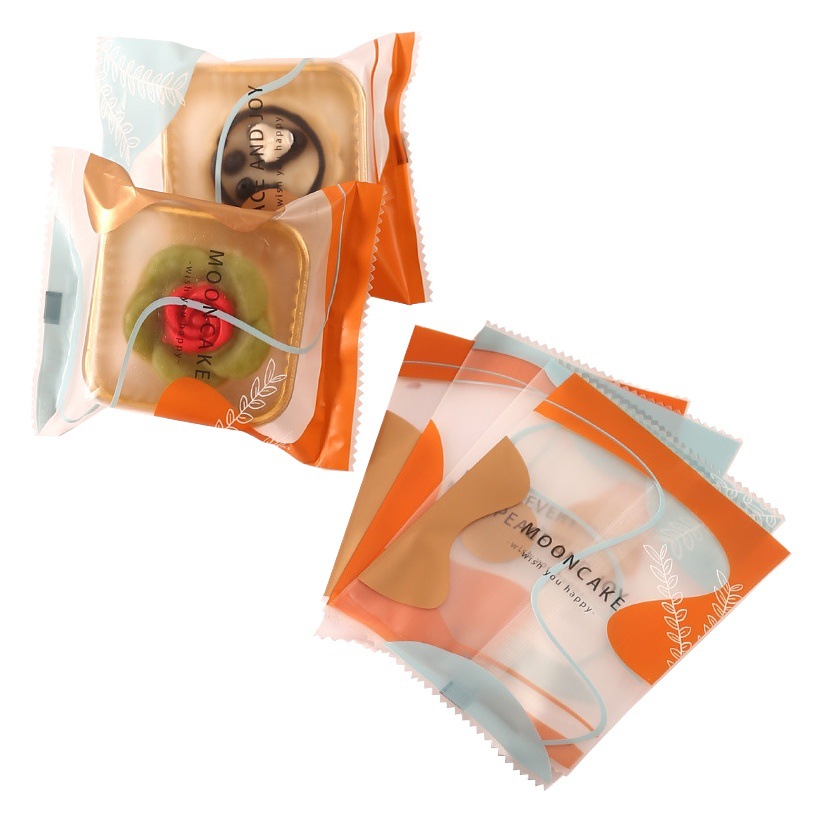 2023 New moon cake packaging bag machine bag sealing 50g100g bag packaging box souffle bag