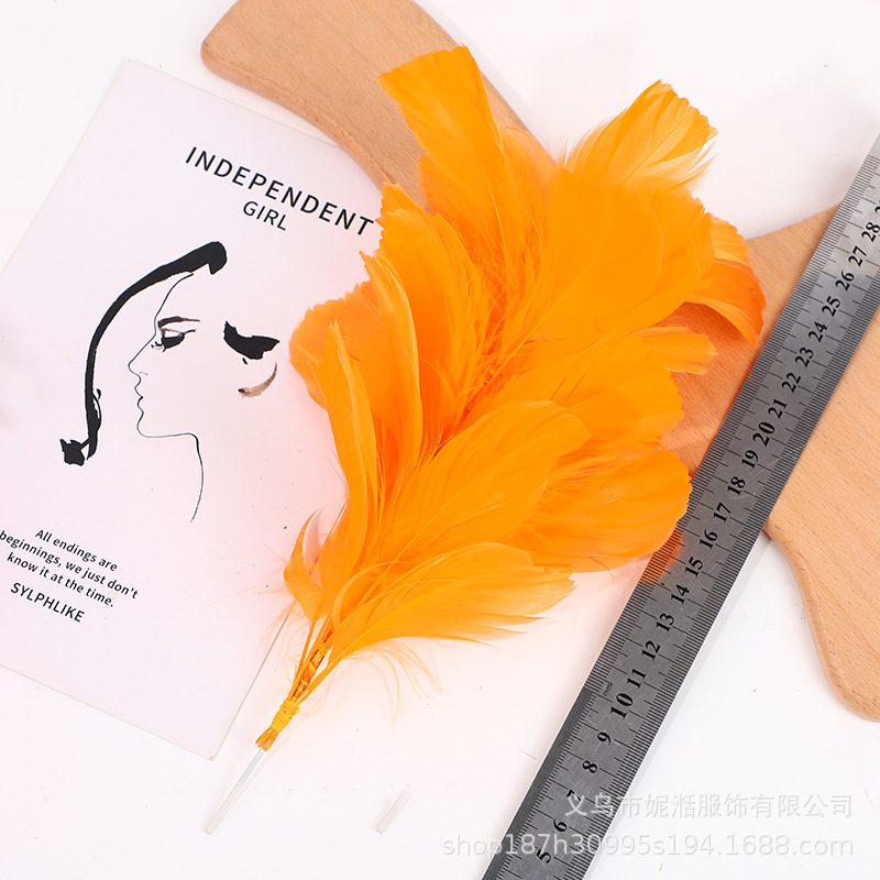 Picture of Goose Feather Soft Floating Wire Flower Headwear Clothing Dress Accessories Stage Performance Feather Hair Accessories Hat Wholesale Cross-Border