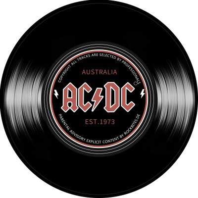 Picture of Cross-border Retro Fashion Personalized Music Vinyl Records Round Non-slip Living Room Bedroom Stool Floor Mat Carpet