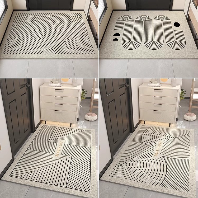 Picture of Advanced Feeling Silk Ring Floor Mat Door Mat Door Mat Door Mat Door Entrance Mat Shoe Changing Area Non-slip Foot Mat Can be Cut