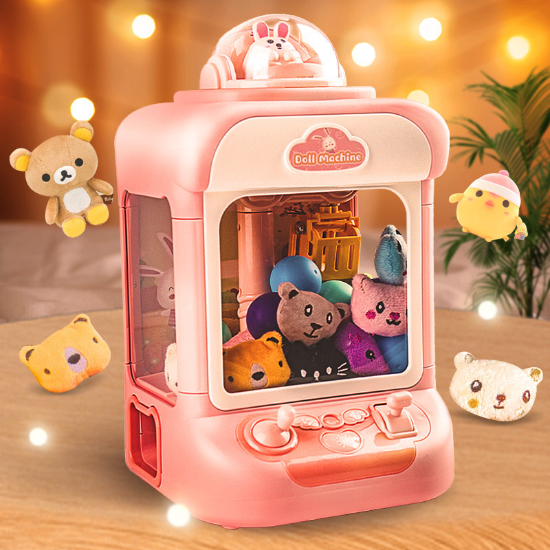 Children's Grab Doll Clip Doll Small Household Gashapon Machine Large Toy Boys and Girls Children Birthday Gift Explosions