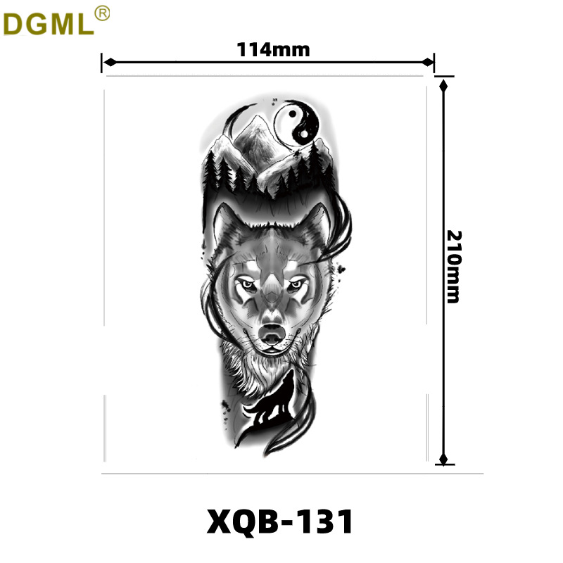 Picture of Children's cartoon flower arm sticker half arm full arm pink pig funny cross-border Henna creative color tattoo sticker wholesale
