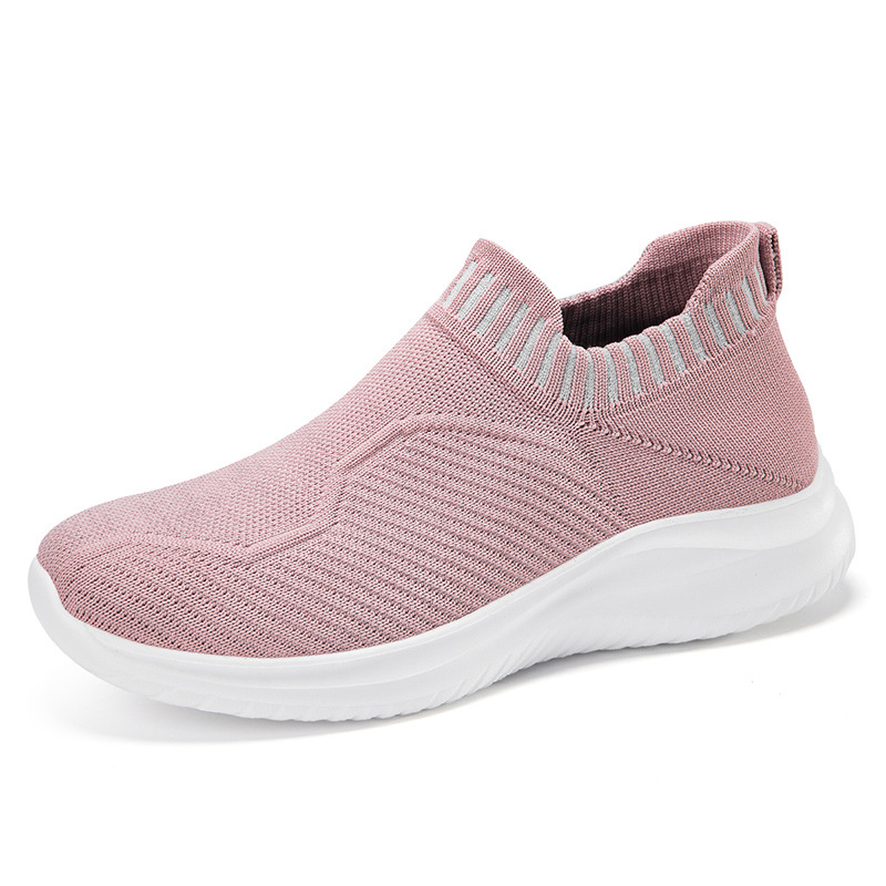 Picture of Cross-border plus size new socks shoes summer walking casual women's shoes breathable fly woven running sneaker lazy feet