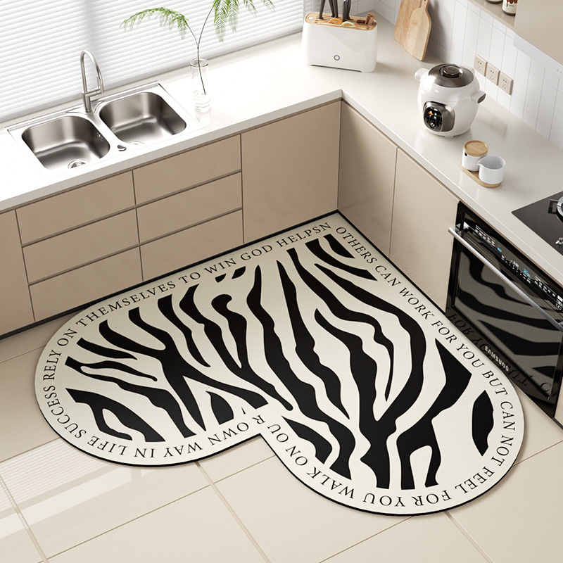 Picture of Cross-border Wholesale Diatom Mud Floor Mat Bathroom Absorbent Foot Mat Simple Dirty Resistant Anti-skid Mat Household Kitchen Tianjin Floor Mat