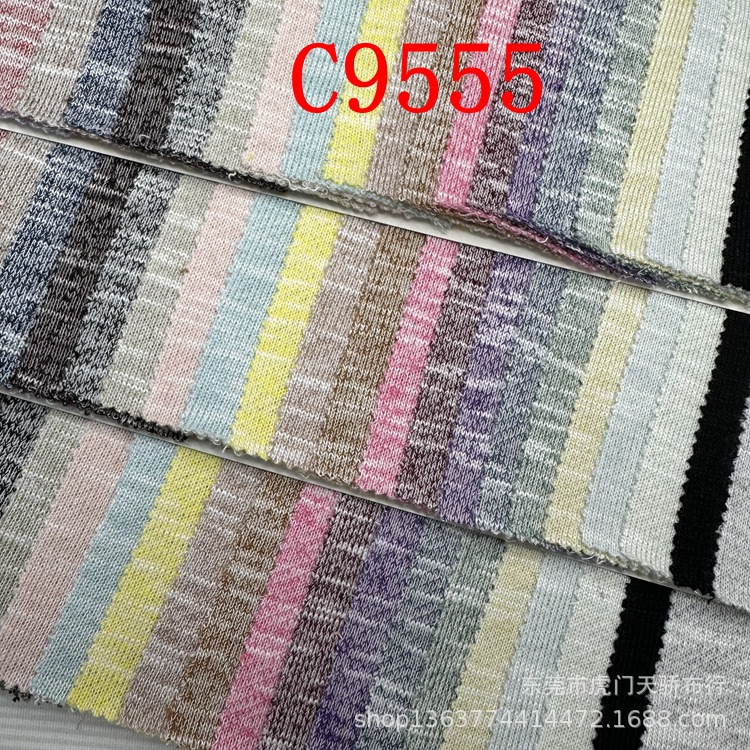 In-Stock Knitted Thick Bamboo Knit Sweatshirt Fabric, Snowflake Bamboo Knit Small Sweatshirt, Polyester-Cotton Terry Bamboo Knit Casual Fabric