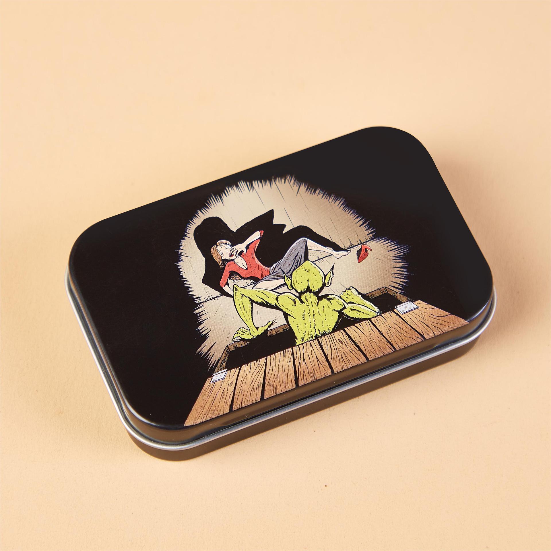 Picture of Desktop Storage Box Jewelry Small Objects Storage Box Creative Cartoon Mini Card Iron Box Hairpin Jewelry Portable Box