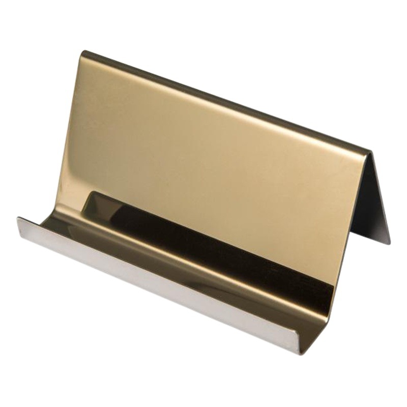 Metal Stainless Steel Business Card Holder Golden Desktop Business Card Display Stand Card Box Nordic Style Simple Mobile Phone Holder